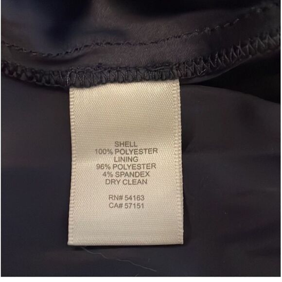 Eliza J NWT Embellished High/Low Chiffon Dress in Navy - Picture 8 of 9